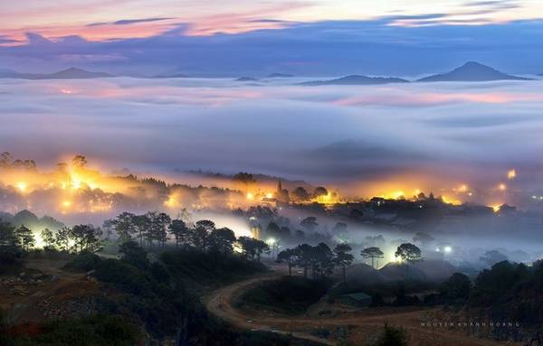 Hoàng hôn nơi đây cũng bình yên mang nhiều vẻ đẹp lạ