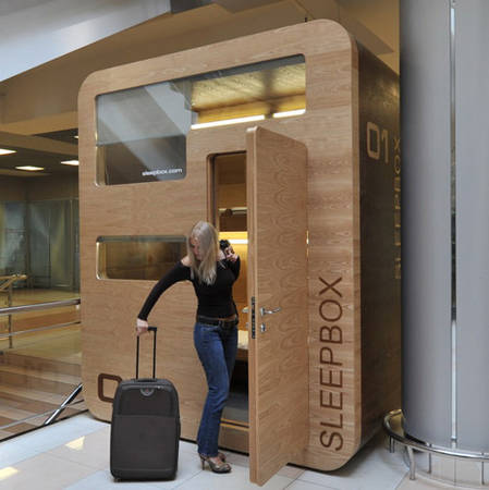 Thiết kế buồng ngủ hiện đại bằng gỗ Sleepbox tại Nga