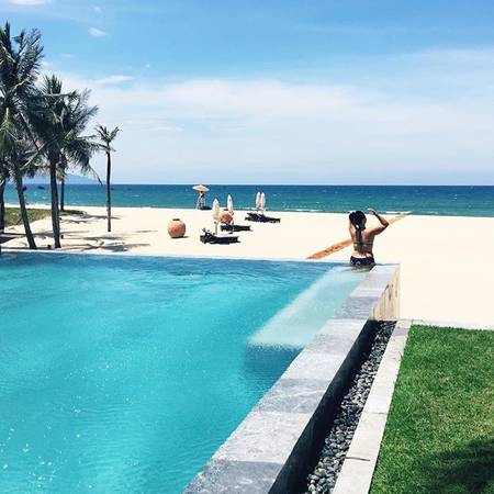 Không gian nghỉ dưỡng tại bãi biển Hà My