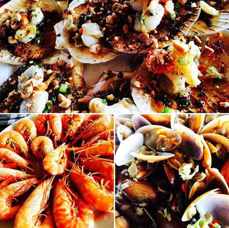 Món ăn hải sản đặc sản bãi biển Hà My