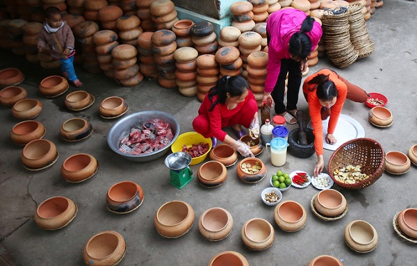 Niêu đất dùng kho cá kho Vũ Đại