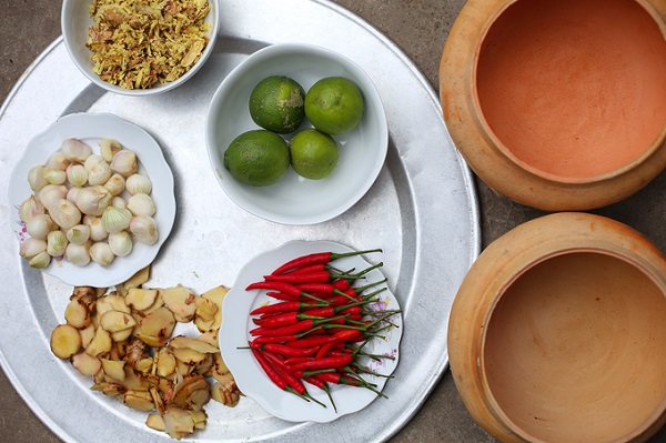 Nguyên liệu chế biến cá kho Vũ Đại