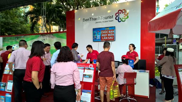 Gian hàng tham gia ngày hội du lịch TP.HCM