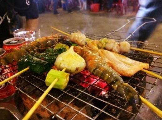 Xiên nướng Tạ Quang Bửu quận 8 với nguyên liệu tươi sạch