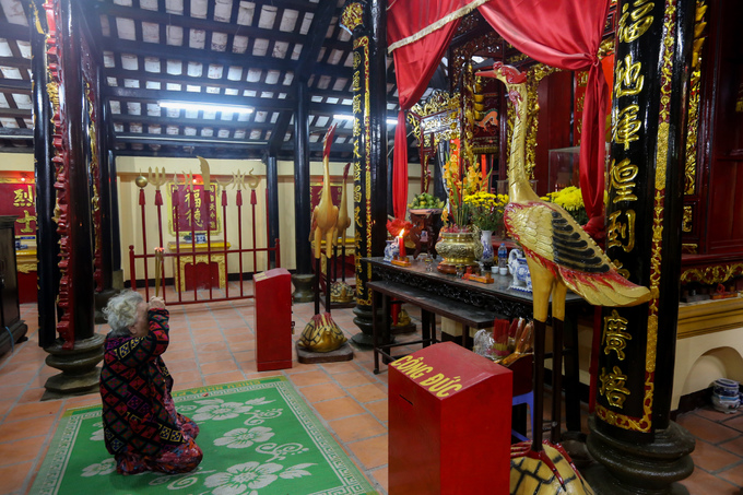 Gian thờ chính tại Đình Thông Tây Hội