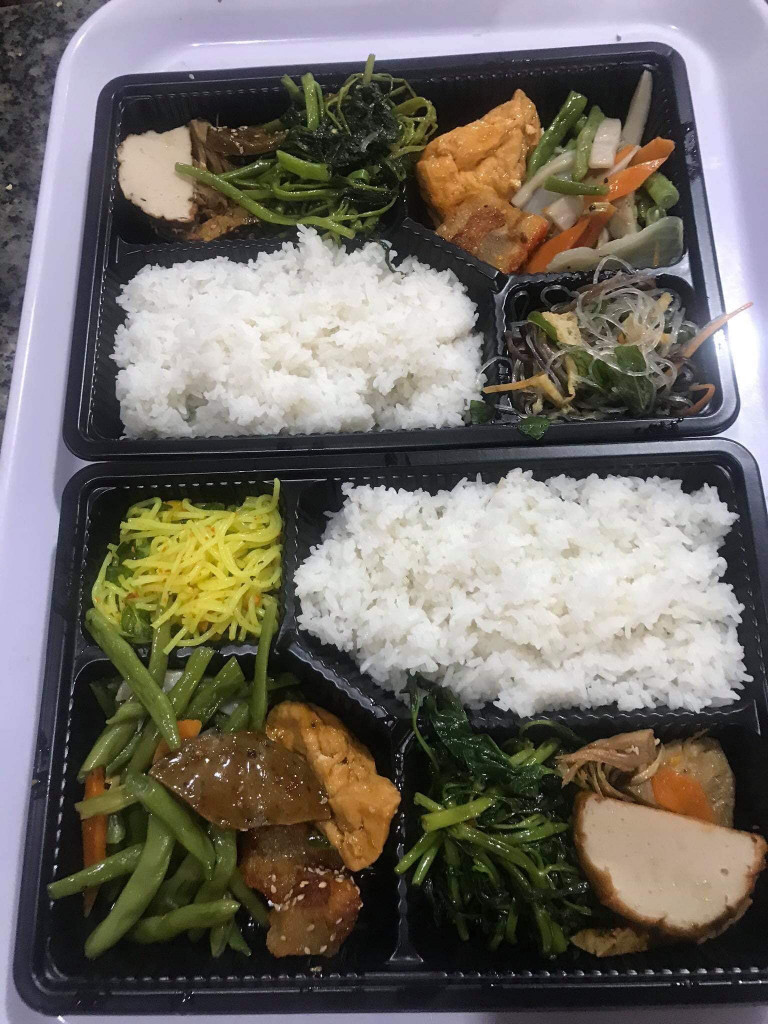 Phần cơm chay tại quán Khai Tâm Đà Nẵng