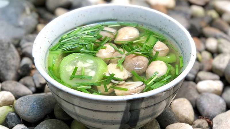 Không gian quán chay Hương Khách Đà Nẵng