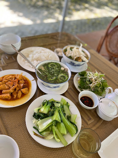 Món ăn chay đa dạng.