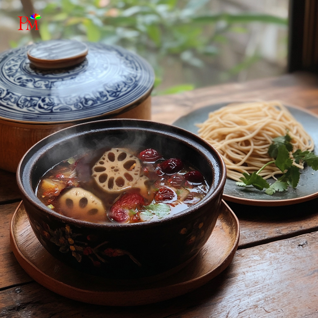 Không gian nhà hàng chay TPHCM Phương Mai thanh tịnh