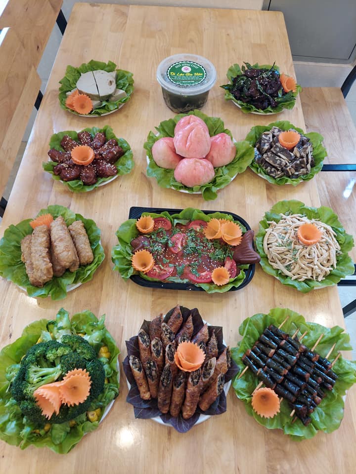 Thực đơn nhà hàng chay Quảng Ninh Di Lặc Gia Viên