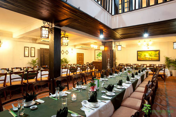 Nhà hàng Vietheritage có nhiều khu vực đáp ứng nhu cầu thực khách