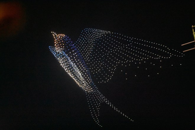 Màn biểu diễn drone light tại Festival Biển Nha Trang