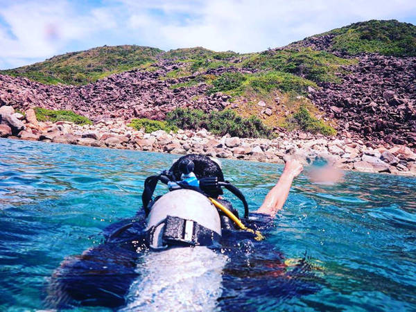 Được trấn an và tư vấn tận tình, cặn kẽ của một người anh hướng dẫn viên tôi quen trước đó, tinh thần của cả nhóm thoải mái hơn, và đôi khi còn háo hức mong chờ đến ngày mới thật nhanh. Trải nghiệm này vô cùng tuyệt vời và cho dù bạn không biết bơi cũng đừng quá lo lắng, vì bạn sẽ luôn có một người theo sát hướng dẫn từng động tác thở, chỉ dẫn cách làm giảm áp lực khi ở môi trường tận sâu bên dưới lòng đại dương. Họ sẽ luôn kèm cặp bạn cho đến khi bạn an toàn quay về tàu.