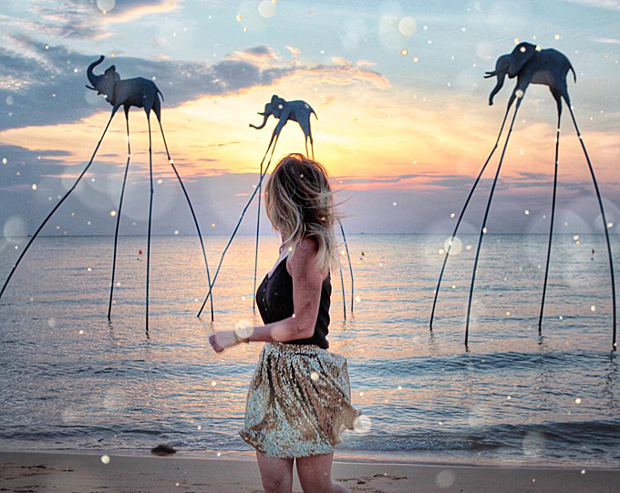 Blogger Italy Valeria Bittarelli check in Bãi Trường Phú Quốc