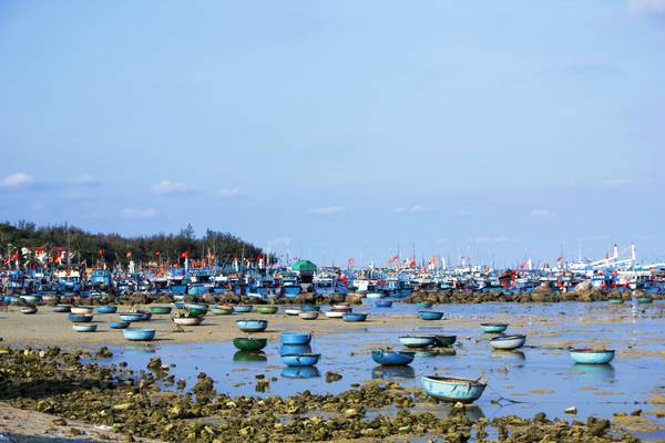 Vẻ đẹp hoang sơ của làng chài tại Hòn Đỏ