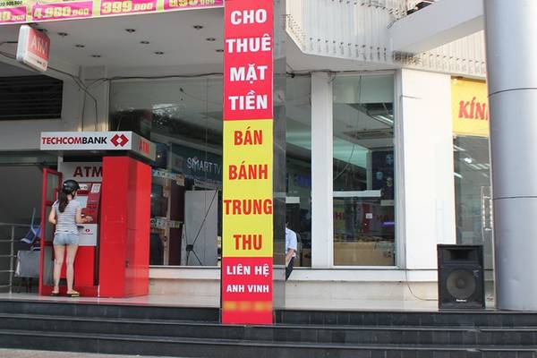 Mặt bằng trung tâm thương mại cho thuê bán bánh trung thu