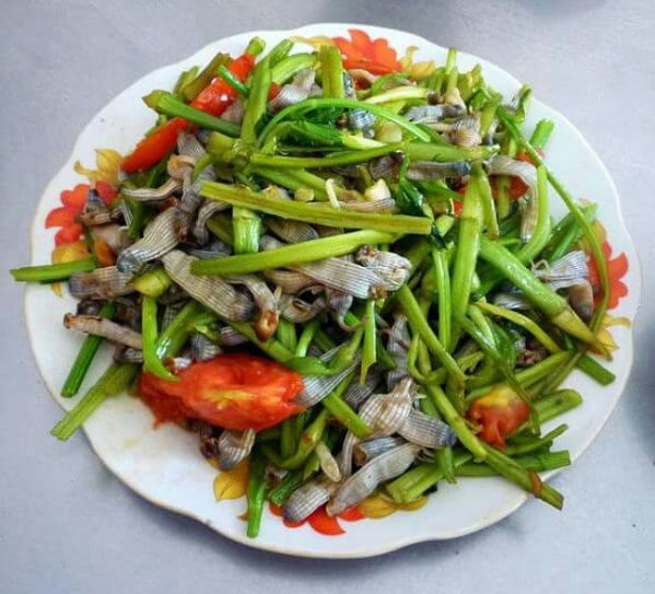 Sá sùng đặc sản Cô Tô chế biến