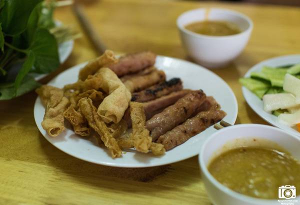 Nem nướng kiểu Nha Trang tại Bảo Lộc