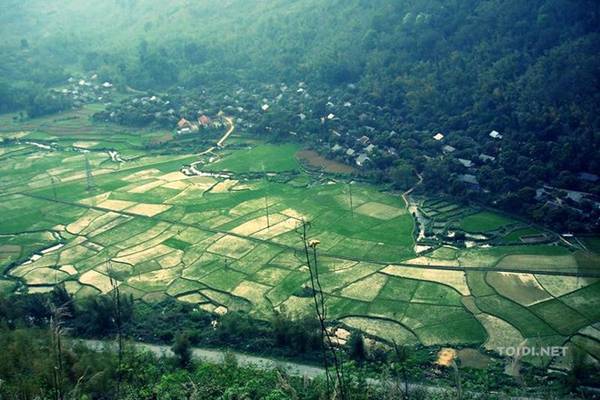 Khung cảnh yên bình tại thung lũng Mai Châu