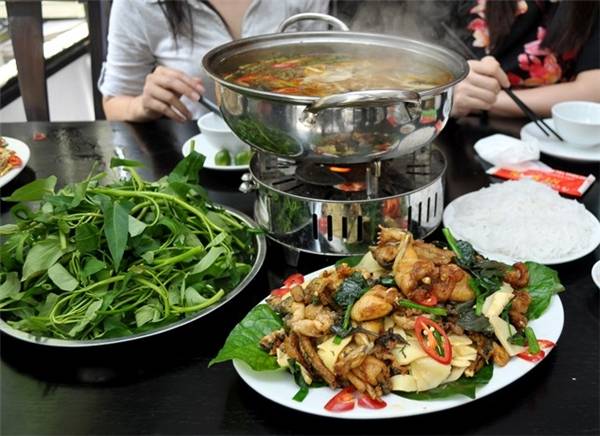 Lẩu ếch ngon Hà Nội