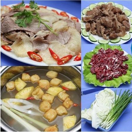 Lẩu bò nhúng dấm ngon