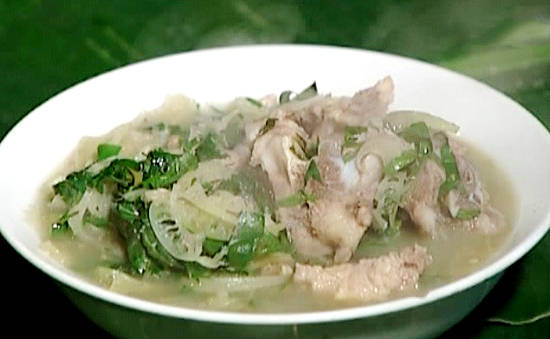 Canh Loóng món ngon Hòa Bình