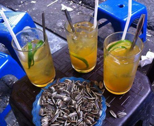 Trà chanh món ngon phố Lý Quốc Sư Hà Nội giải nhiệt