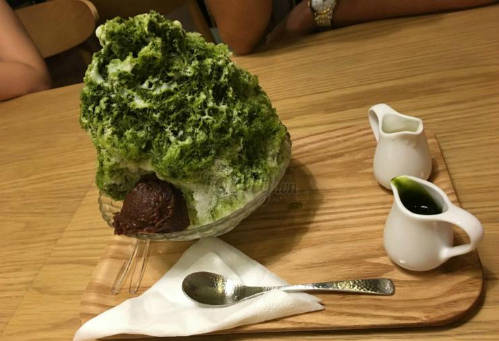 Món đá bào matcha tại quán matcha Sài Gòn. Ảnh: Foody