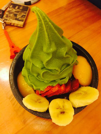 Món kem matcha tại quán matcha Sài Gòn. Ảnh: Thảo Nghi