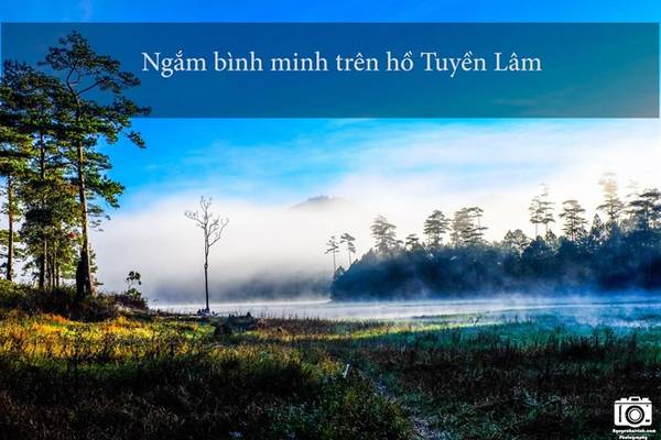 Bình minh hồ Tuyền Lâm Đà Lạt