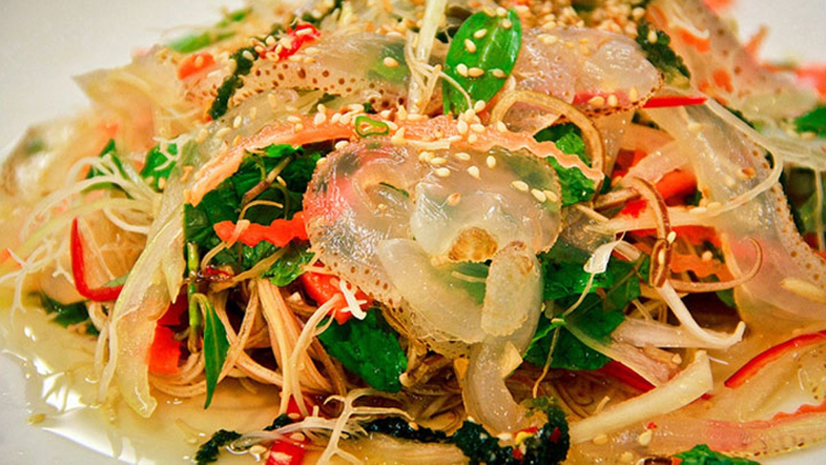 Nộm sứa Thái Thụy đặc sản Thái Bình