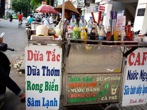 Xe nước sâm rong biển - thức uống Sài Gòn truyền thống Xe nước sâm rong biển - thức uống Sài Gòn truyền thống