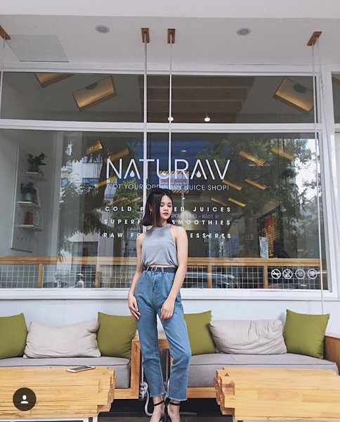Mặt tiền Naturaw - quán cafe Hà Nội đẹp