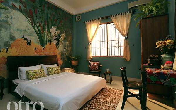 Không gian phòng bông OTRO homestay Sài Gòn