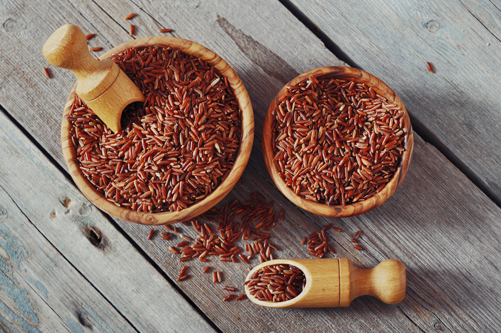 Gạo đỏ dùng để xay bột làm phở trộn Tây Bắc