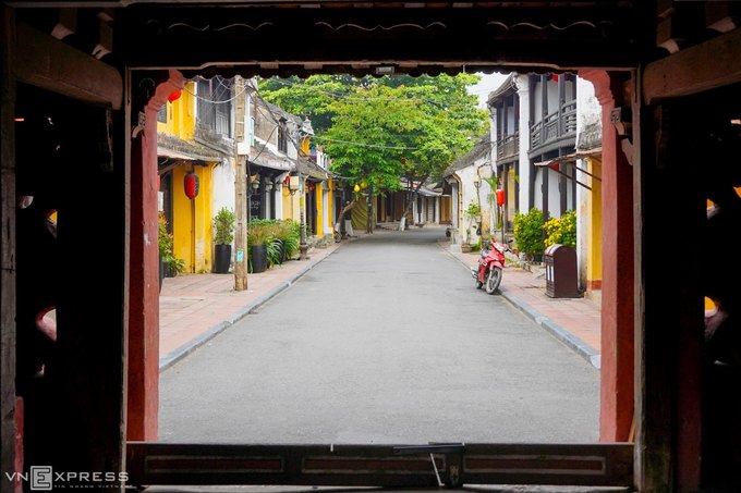 Hội An yên vắng với đường Nguyễn Thị Minh Khai rộng thênh thang