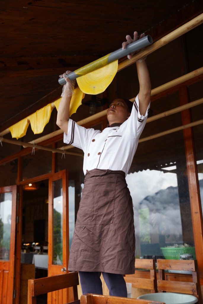 Phở Tráng Kìm phiên bản phở ngô. Ảnh: Báo Lao động