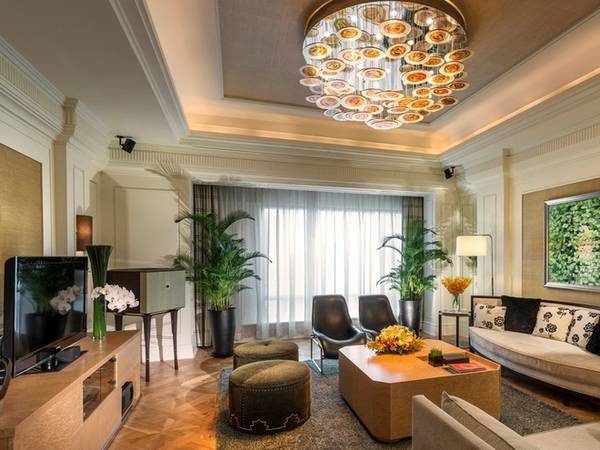 Phòng nguyên thủ có diện tích 200m2 gồm cả phòng khách, một phòng làm việc.