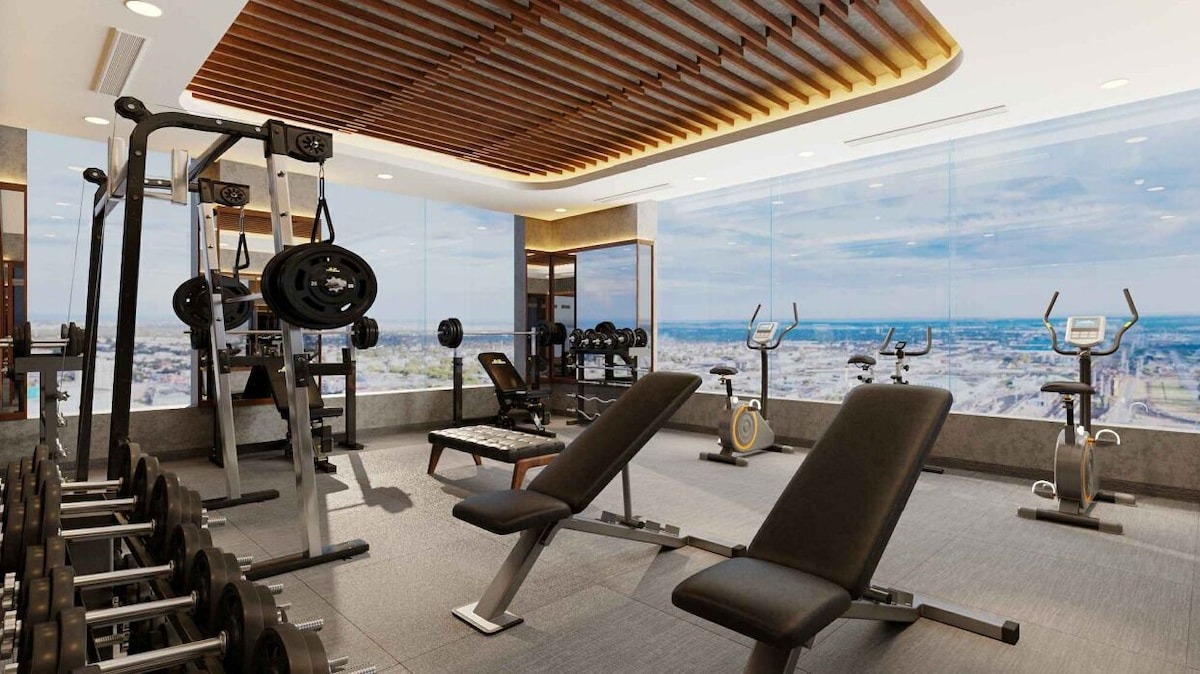 Phòng gym hiện đại tại Phúc Long Luxury Đà Nẵng