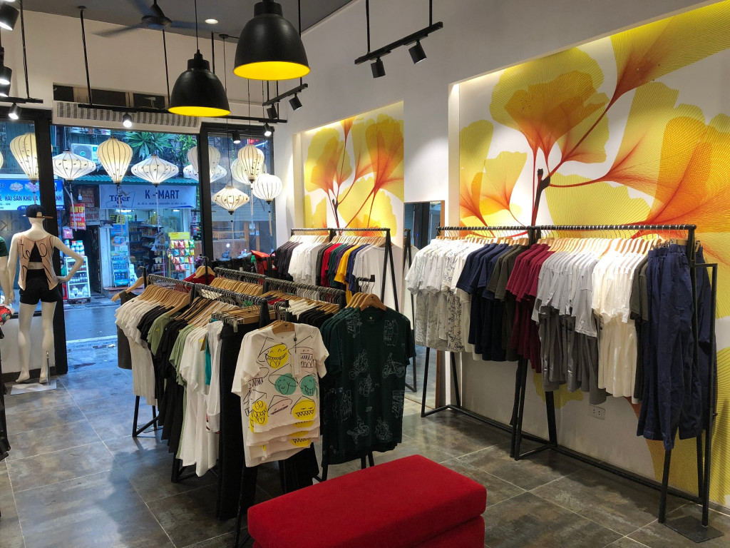 Thời trang sợi tre. Ảnh: Fb Ginkgo T-shirts