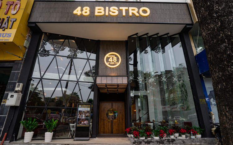 48 Bistro quán ăn ngon Sài Gòn không gian đẹp