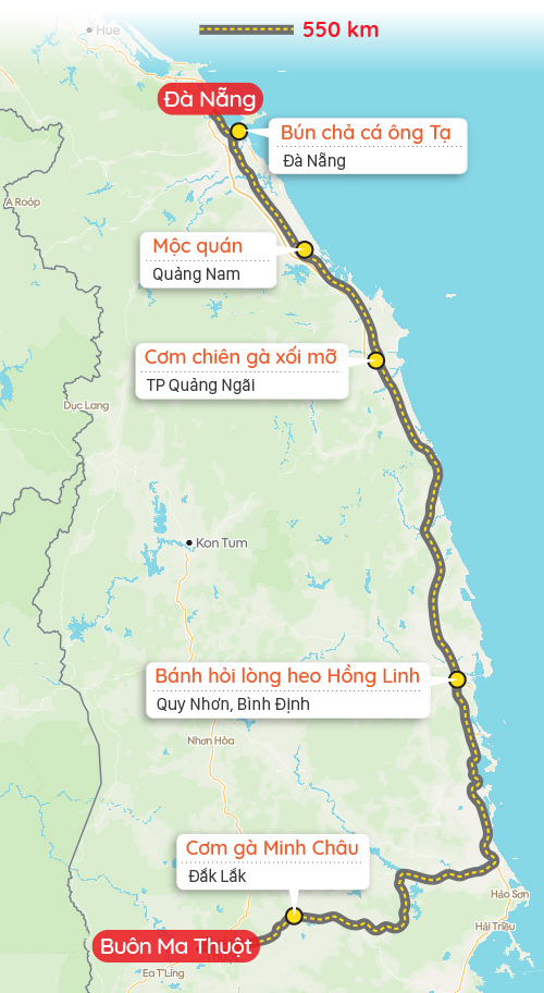 Quán ăn ngon trên đường từ Đà Nẵng đi Buôn Ma Thuột