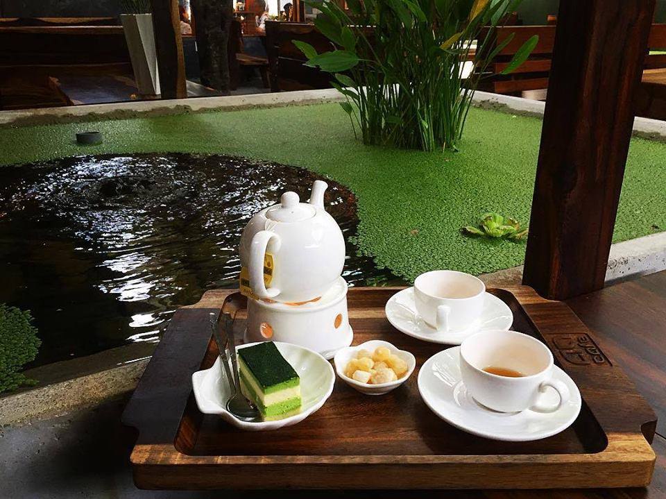 Thiết kế xanh mát tại An Cafe Nha Trang