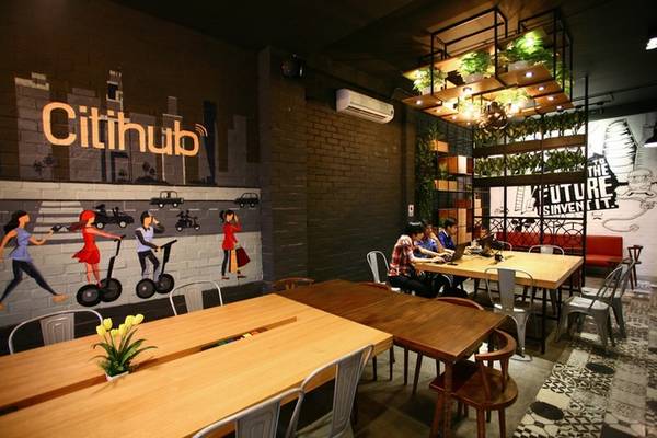 Citihub là quán cà phê kết hợp văn phòng làm việc dành cho những người trẻ tại Sài Gòn
