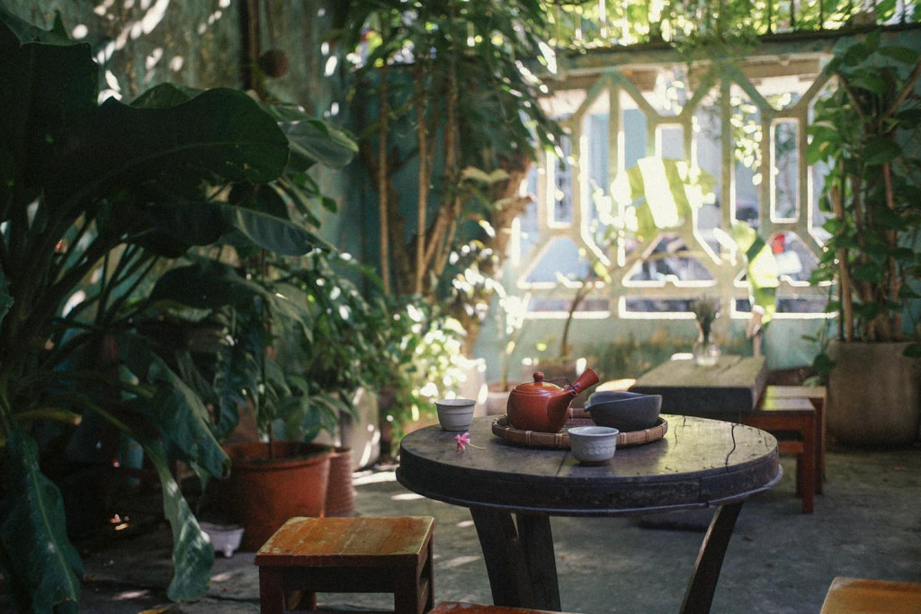 Một góc yên tĩnh tại quán cafe Đà Nẵng Trà quán Góc Nhà Tụi Mình