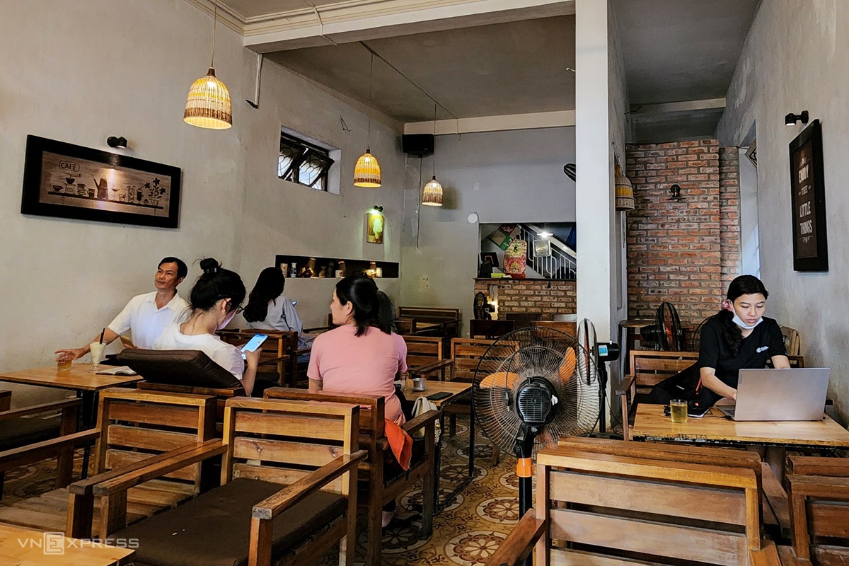 Không gian quán cà phê muối ở Huế Nguyễn Lương Bằng