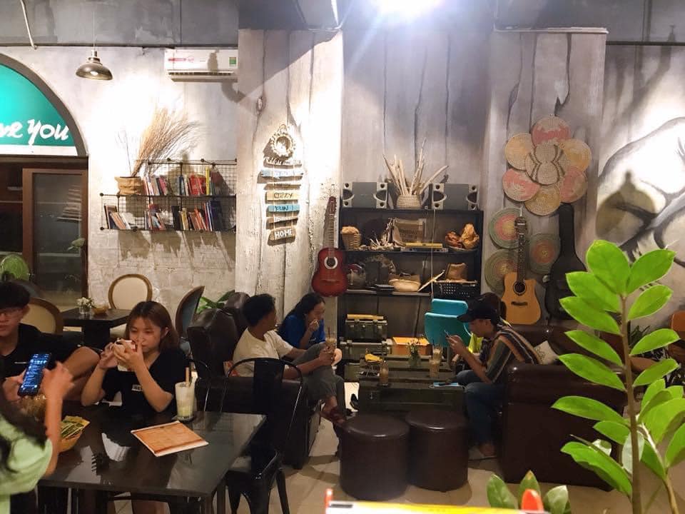 Không gian quán cafe Phú Quốc The Sun Vintage Cafe