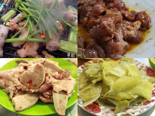 Một phần đồ nướng nhìn thì nhỏ nhưng rất nhiều thịt.