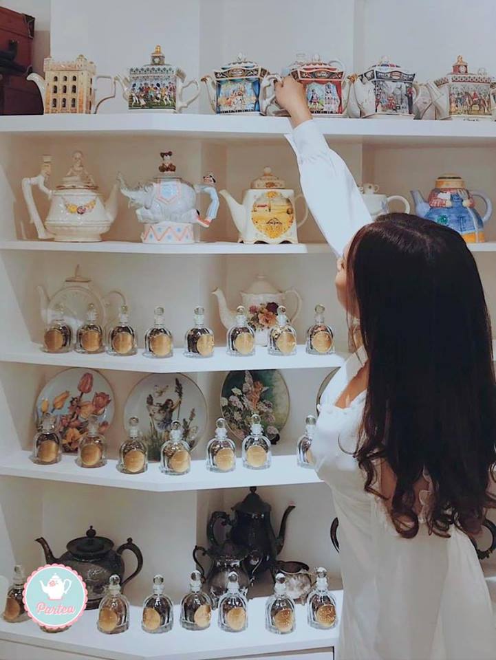 Bộ trà đẹp tại quán trà chiều Sài Gòn Partea