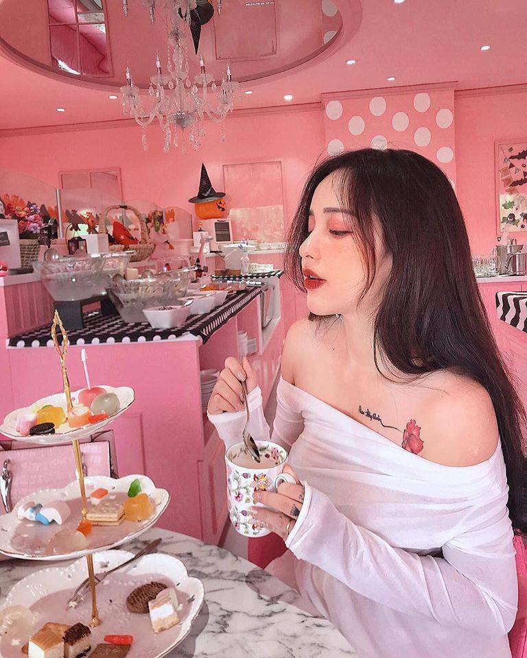 Góc decor xinh xắn tại Beau Tea Sài Gòn
